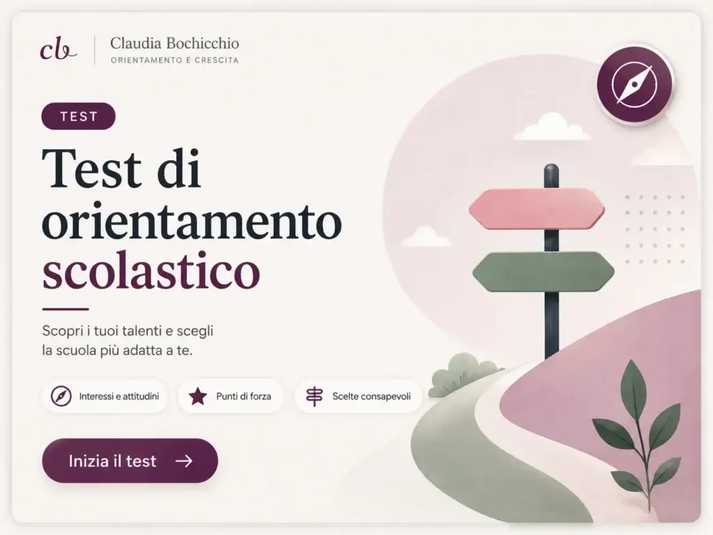 Test di orientamento scolastico - Claudia Bochicchio