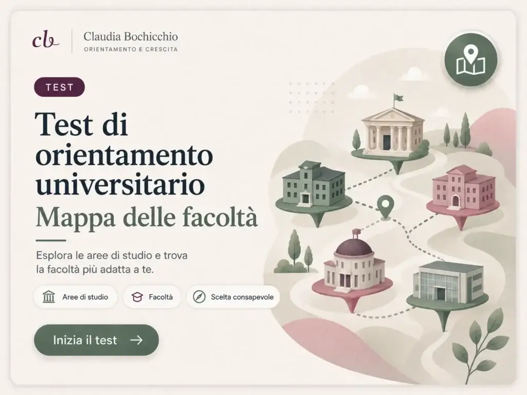 test orientamento mappa delle facoltà - Claudia Bochicchio